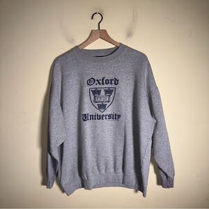 OXFORD CAMPUS STORE Oxford University collegiate crewneck sweatshirt XL